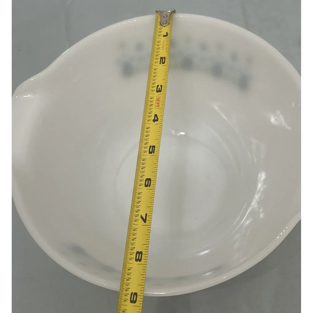 Vintage Fire King Swiss Alpine Milk Glass Mixing Bowl